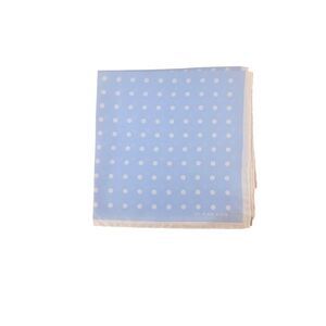 Burberry baby blue polka dot pocket square